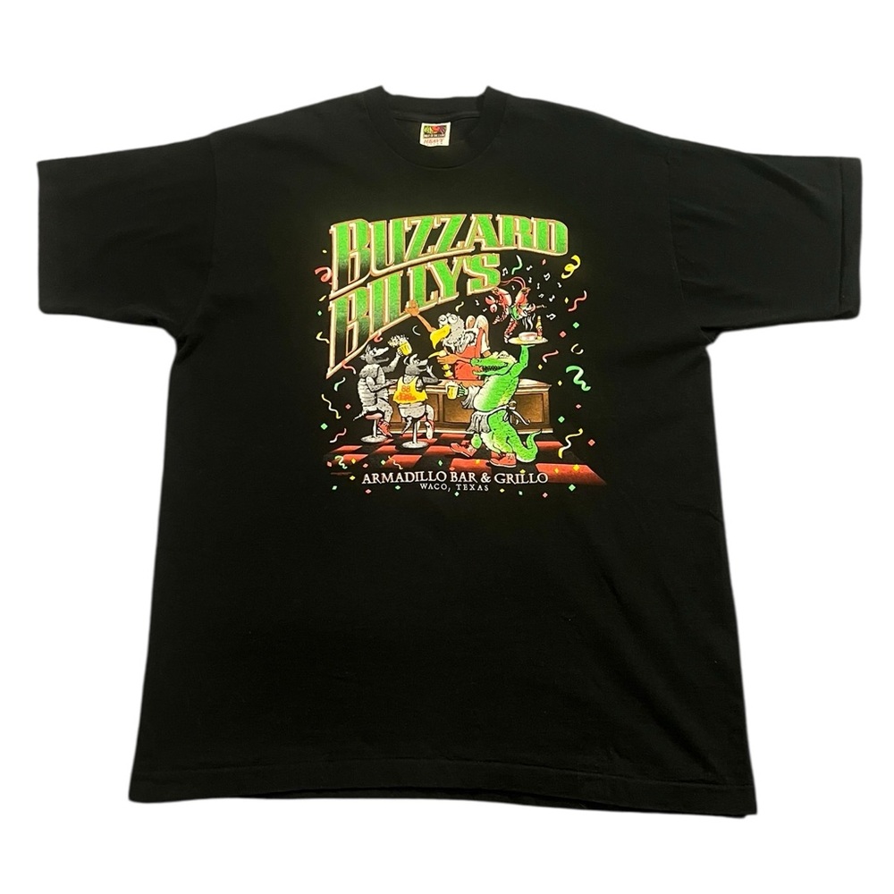 Vintage Buzzard Billy's Armadillo Bar & Grill Waco Texas TShirt Size Extra Large